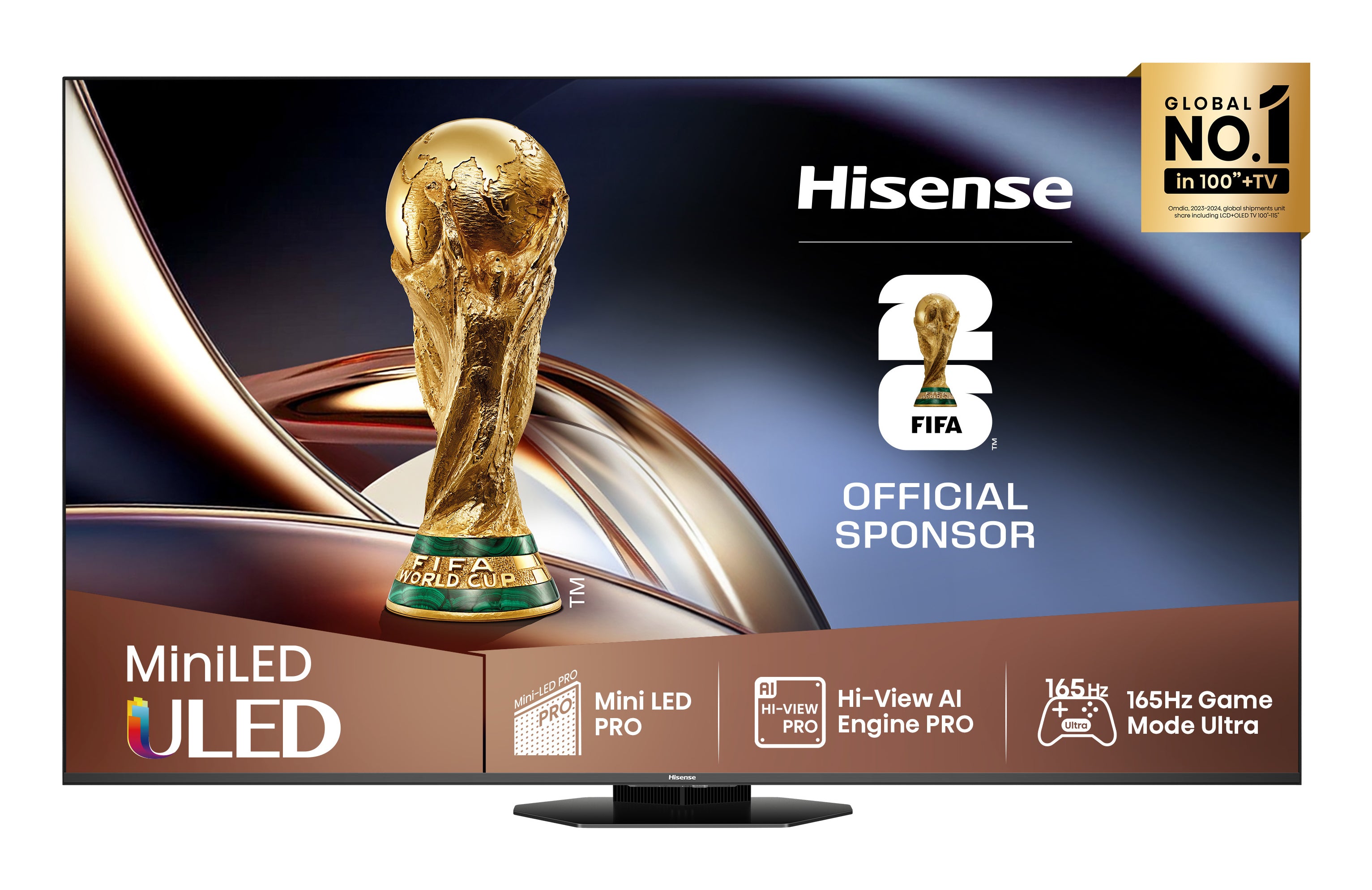 Hisense U8Q – 75" TV – 4K UHD – Mini-LED – VIDAA U9 – 165 Hz – 5000 cd/m² – Dolby Vision