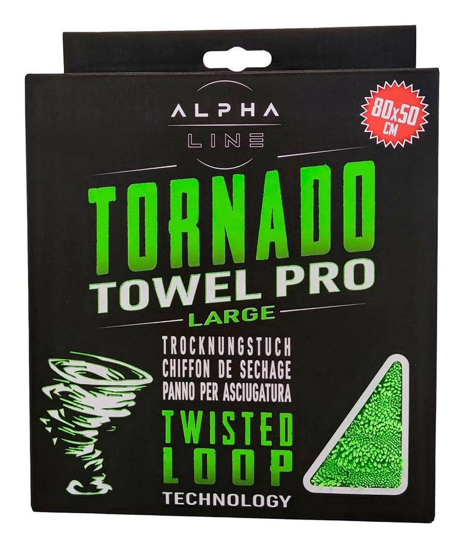 Alpha Line Trocknungstuch Tornado Towel Pro Large – grün – 50 × 80 cm – Mikrofaser – 1 Stk.