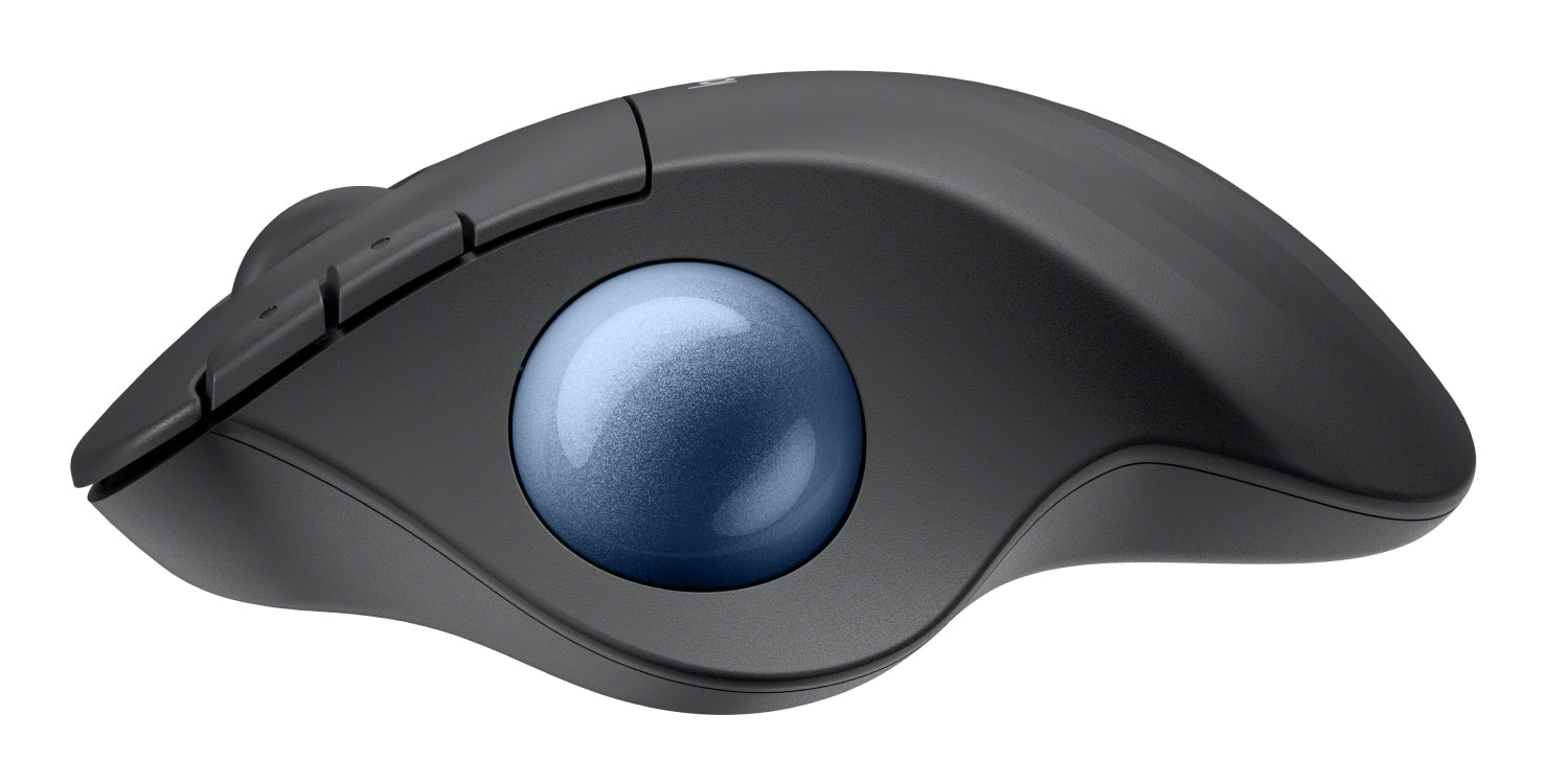 Logitech Ergo M575S Ergonomische Maus – kabellos, 5 Tasten, für Rechtshänder, Logi Bolt-Empfänger, schwarz