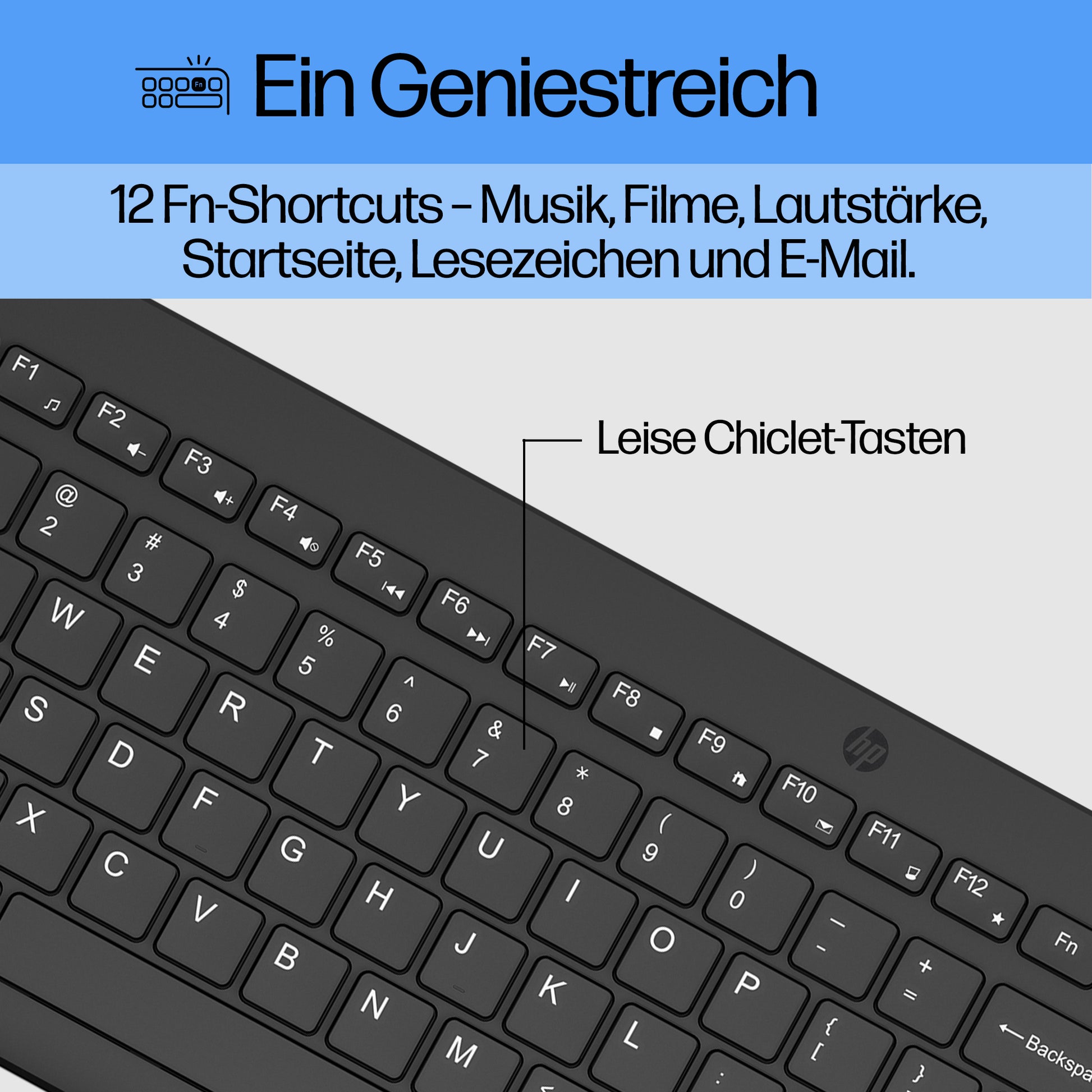 HP 330 – Tastatur-Maus-Set 100% – 2,4 GHz – Schwarz