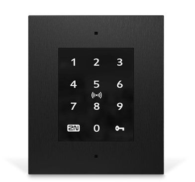 2N Access Unit 2.0 Touch – 108×45×131 mm, schwarz, IP54