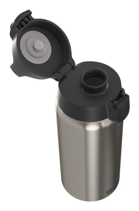 SIGG Shield One Isolierflasche 500 ml – doppelwandig, Edelstahl, Klappdeckel