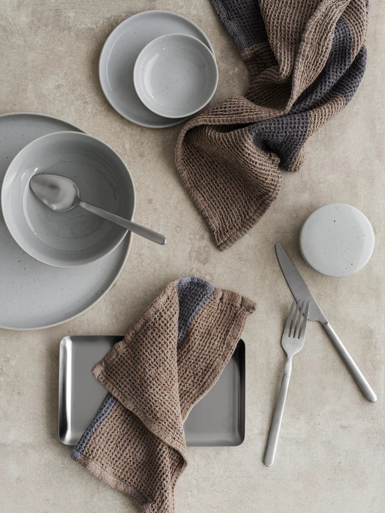 Blomus Abwaschlappen GANO – assortiert – 25 × 25 cm – Bio-Baumwolle – 2er-Set