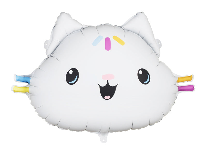 PartyDeco Folienballon Katze – Rosa – 67 × 43 cm – 1 Stk