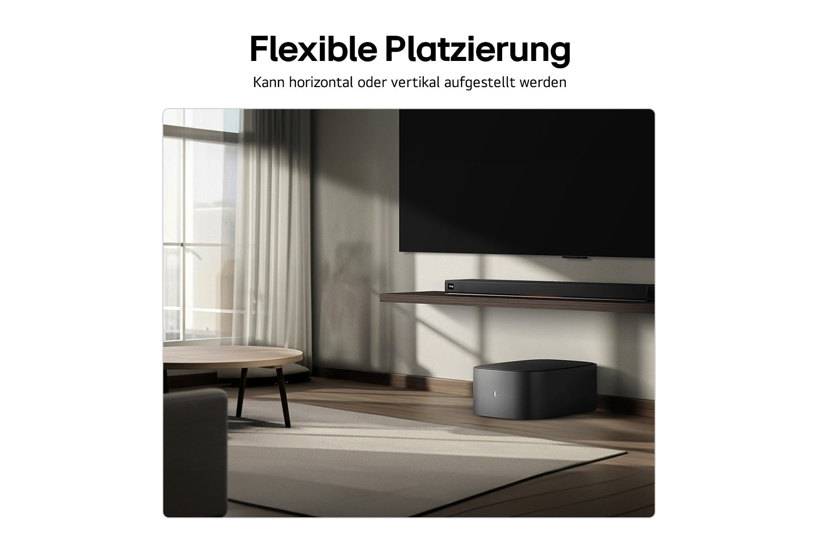 LG M5.AEUTLLK – Smart Speaker – Dolby Atmos, Bluetooth 5.4, mit integriertem Subwoofer, 50 W – Schwarz