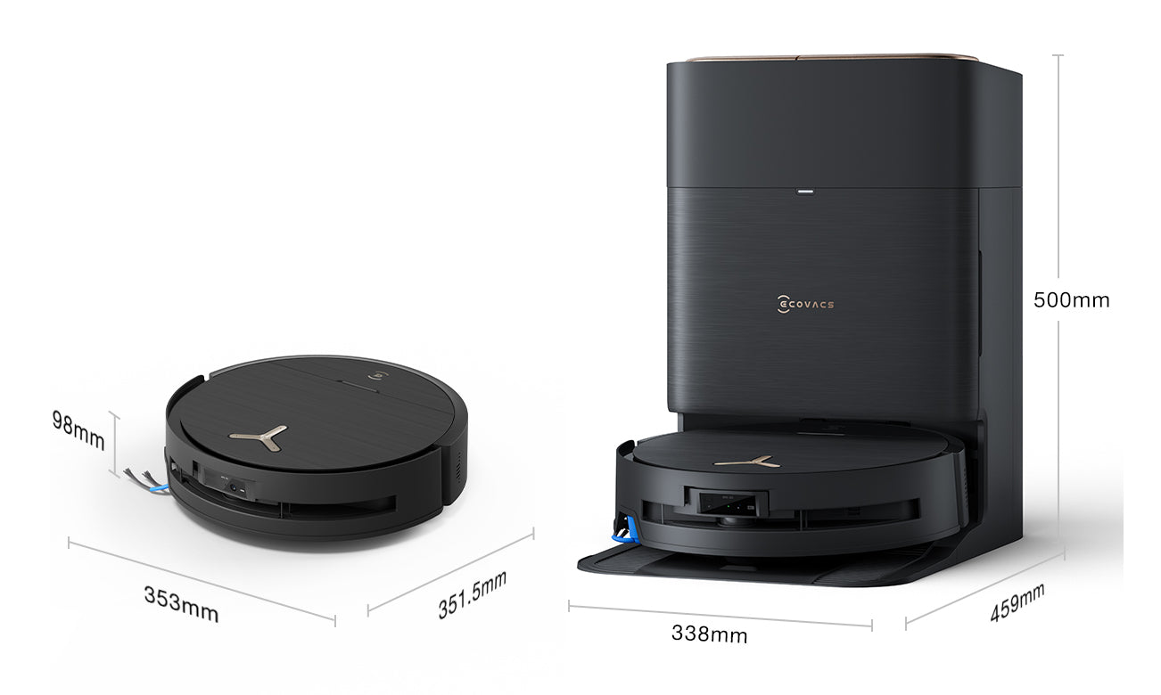 Ecovacs Roboterstaubsauger X9 PRO OMNI – Max. Laufzeit 74 min, 4 l, Akkubetrieb, 35,2 × 35,3 × 9,8 cm