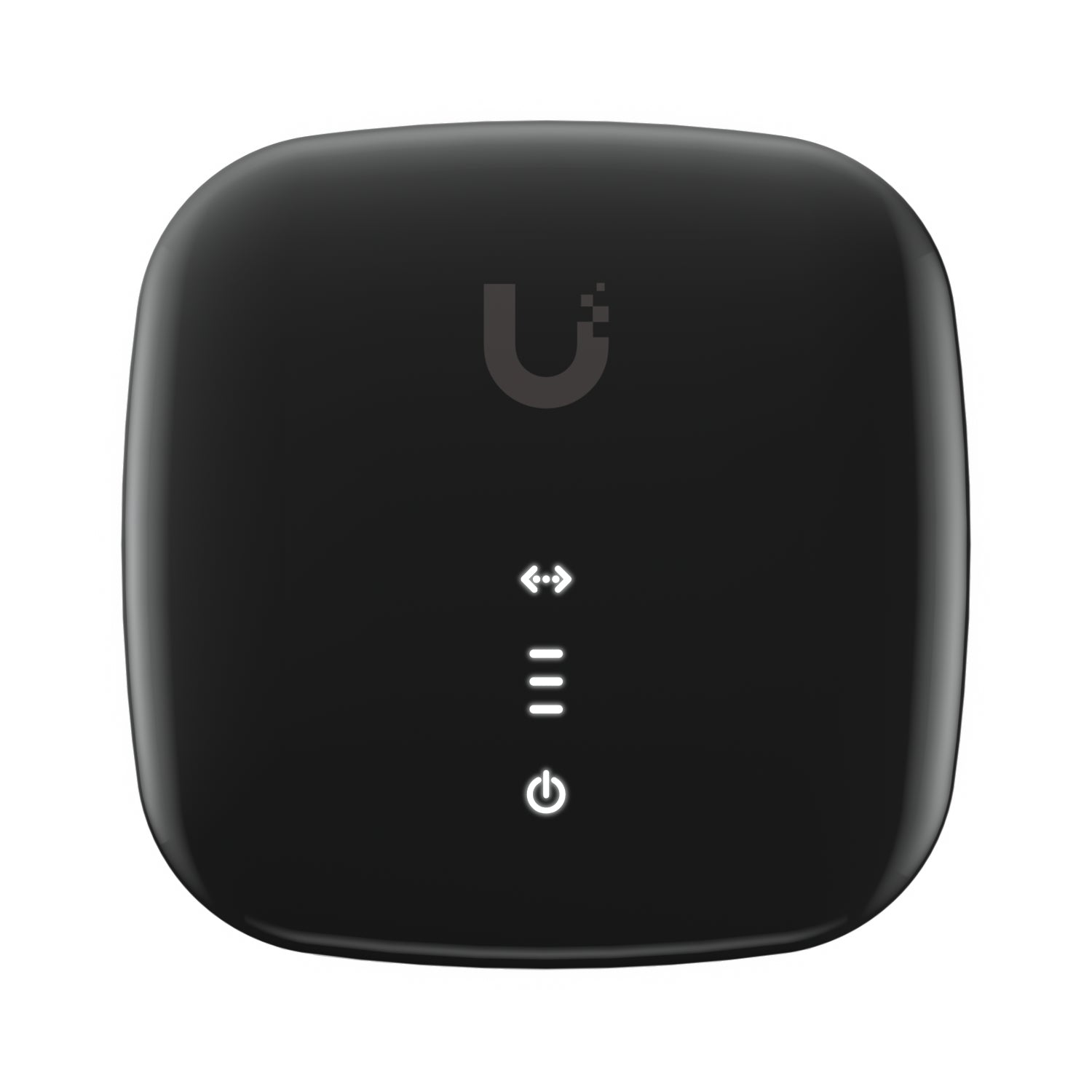 Ubiquiti UISP Fiber XG-PON CPE – 10 Gbit/s, 1×RJ45 (2.5G), 1×SC/APC, PoE, Schwarz/Weiss