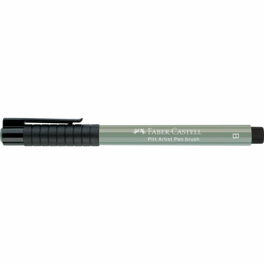 Faber-Castell Pitt Artist Pen Brush – Pinselspitze, 2,5 mm, pigmentiert, wasserfest, hellgrün