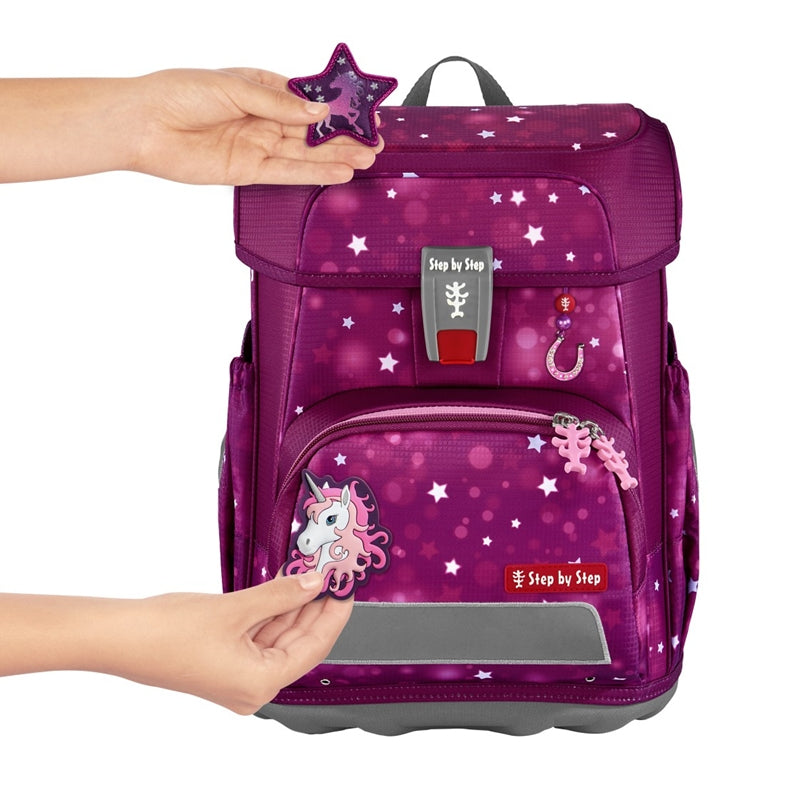 Step by Step Schulrucksack-Set Cloud – 5-teilig – Sweet Unicorn Nuala – Recycelte Materialien