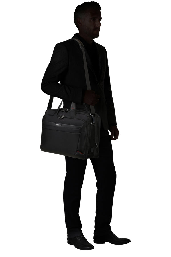 Samsonite Pro-DLX 6 Notebook-Tasche – 24,5/31 l, wasserabweisend, RFID-Fach, Nylon, schwarz