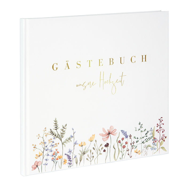 Goldbuch Gästebuch – 100 Seiten – 245 × 225 mm – Hardcover, mehrfarbig