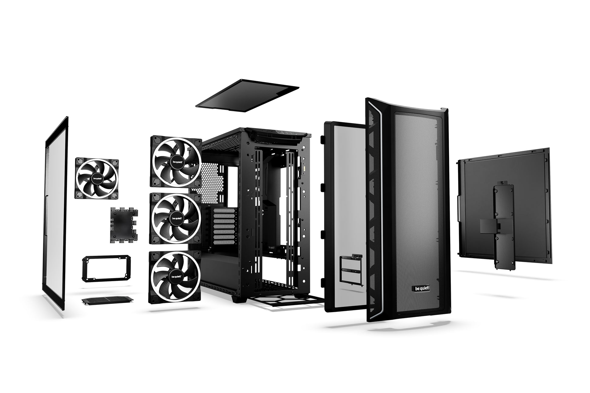 be quiet! be quiet Shadow Base 800 FX – PC-Gehäuse – Schwarz, für ATX/E-ATX/mATX usw., 3×140/1×140 mm