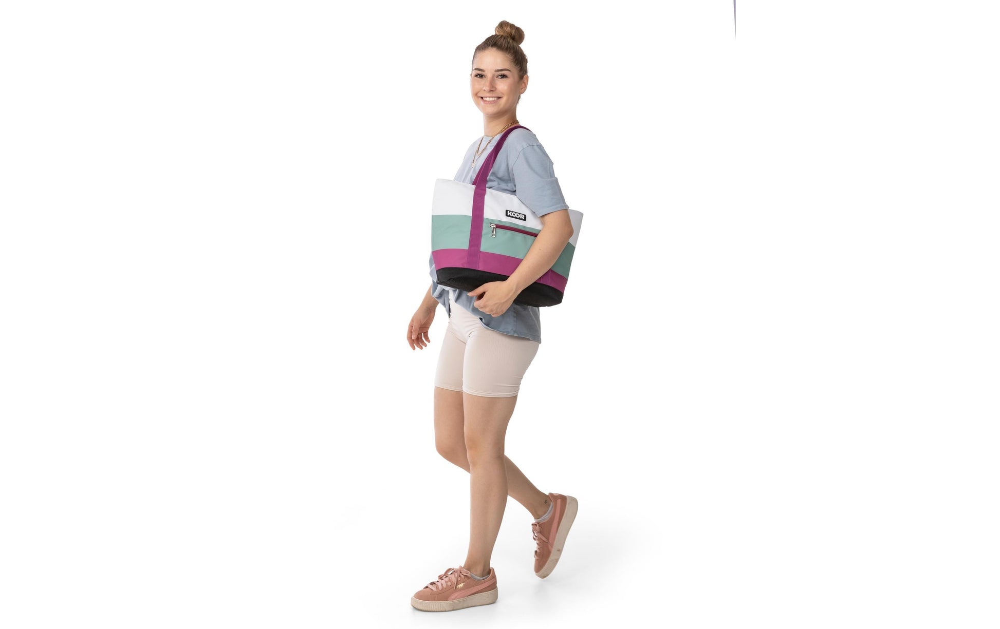 KOOR Lido 10 – Kühltasche, 10 l, Polyester, Olivgrün, Muster, 46 × 30 × 16 cm