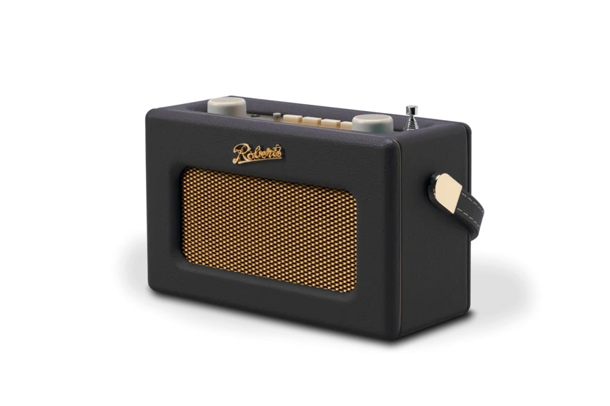 Roberts Radio Roberts – Revival Uno – DAB-/Internetradio – Portabel – UKW, Bluetooth, Akkubetrieb – Schwarz