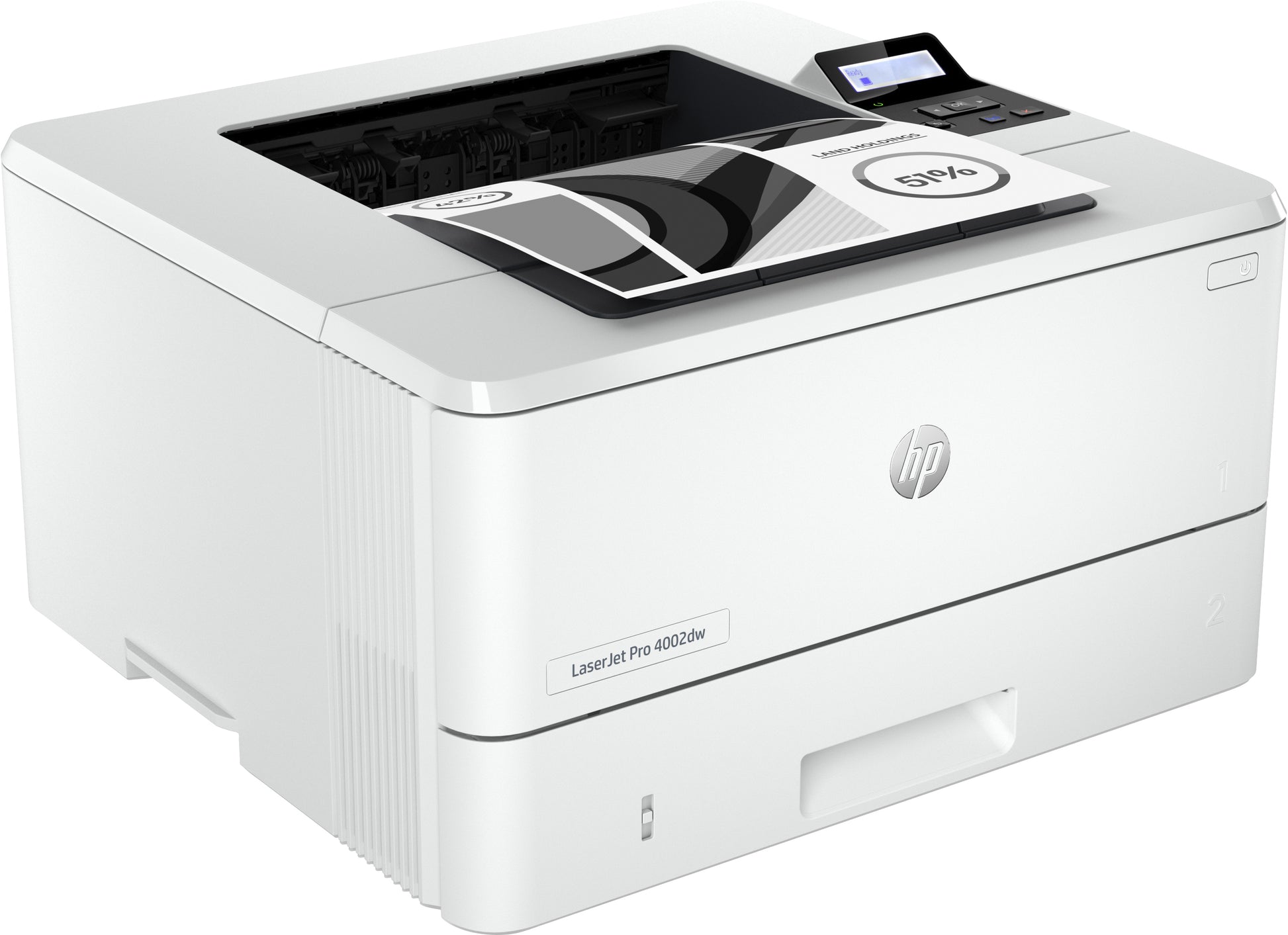 HP LaserJet Pro 4002Dw – A4, S/W, Duplex, 40 S./Min., 1200 × 1200 dpi, WLAN/LAN/USB, Papier: 350 Blatt