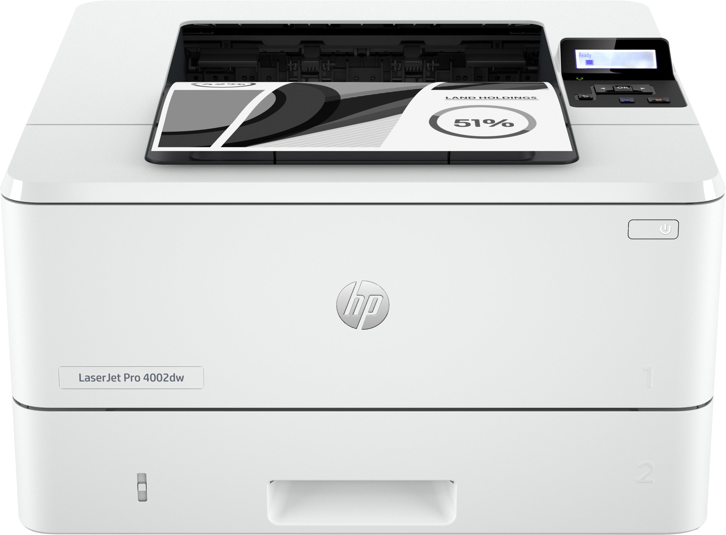HP LaserJet Pro 4002Dw – A4, S/W, Duplex, 40 S./Min., 1200 × 1200 dpi, WLAN/LAN/USB, Papier: 350 Blatt