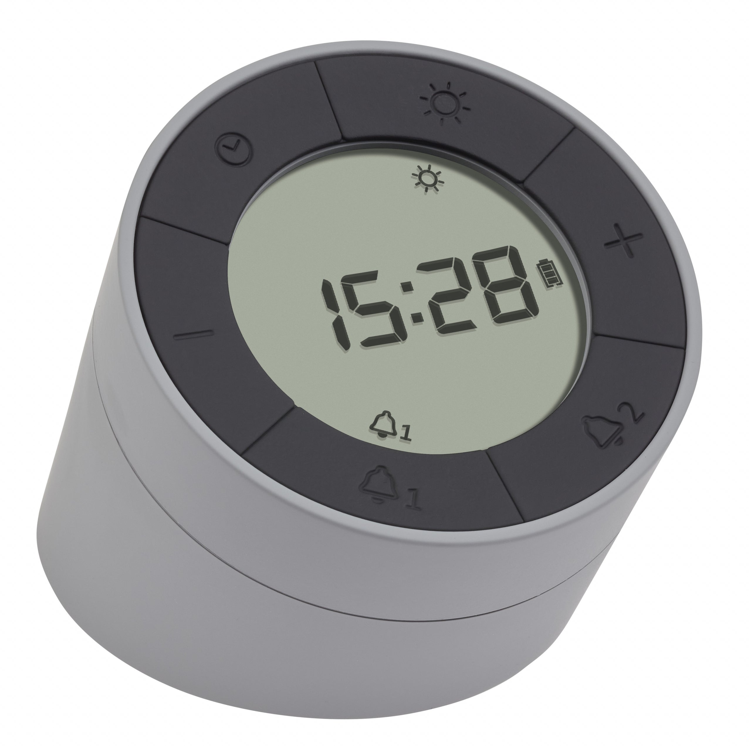 TFA-Dostmann TFA Dostmann Digitalwecker – USB, 11,5 × 9,3 × 8,1 cm, grau, Kunststoff