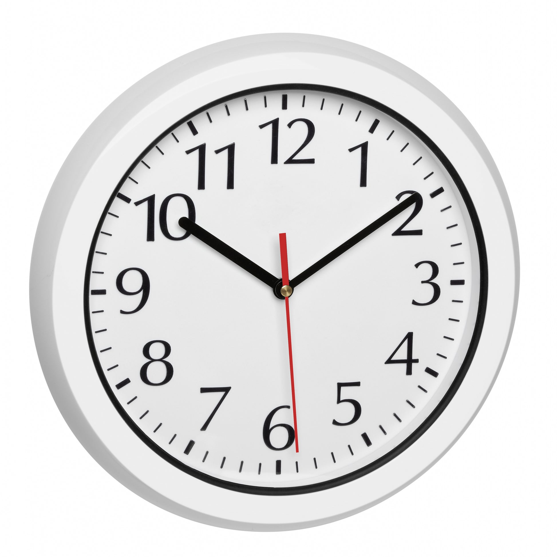 TFA-Dostmann TFA Dostmann Wanduhr – Funk, analog, Ø 30,5 cm, weiss, Kunststoff/Glas