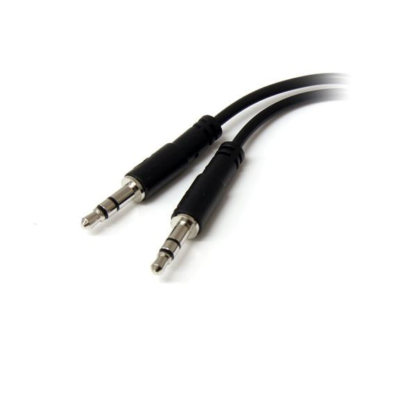 StarTech.com 3,5-mm-Splitterkabel – Buchse zu 2× Stecker – 0,13 m, Schwarz