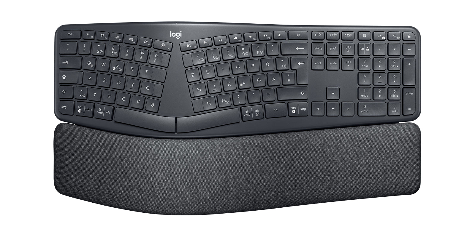 Logitech ERGO K860 – Tastatur, DE-Layout (DE), Dunkelgrau