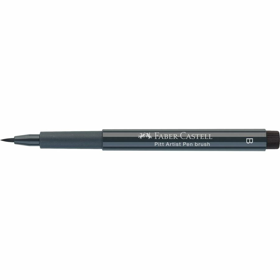 Faber-Castell Pitt Artist Pen – Pinselstift, 2,5 mm, pigmentiert, wasserfest, kaltgrau