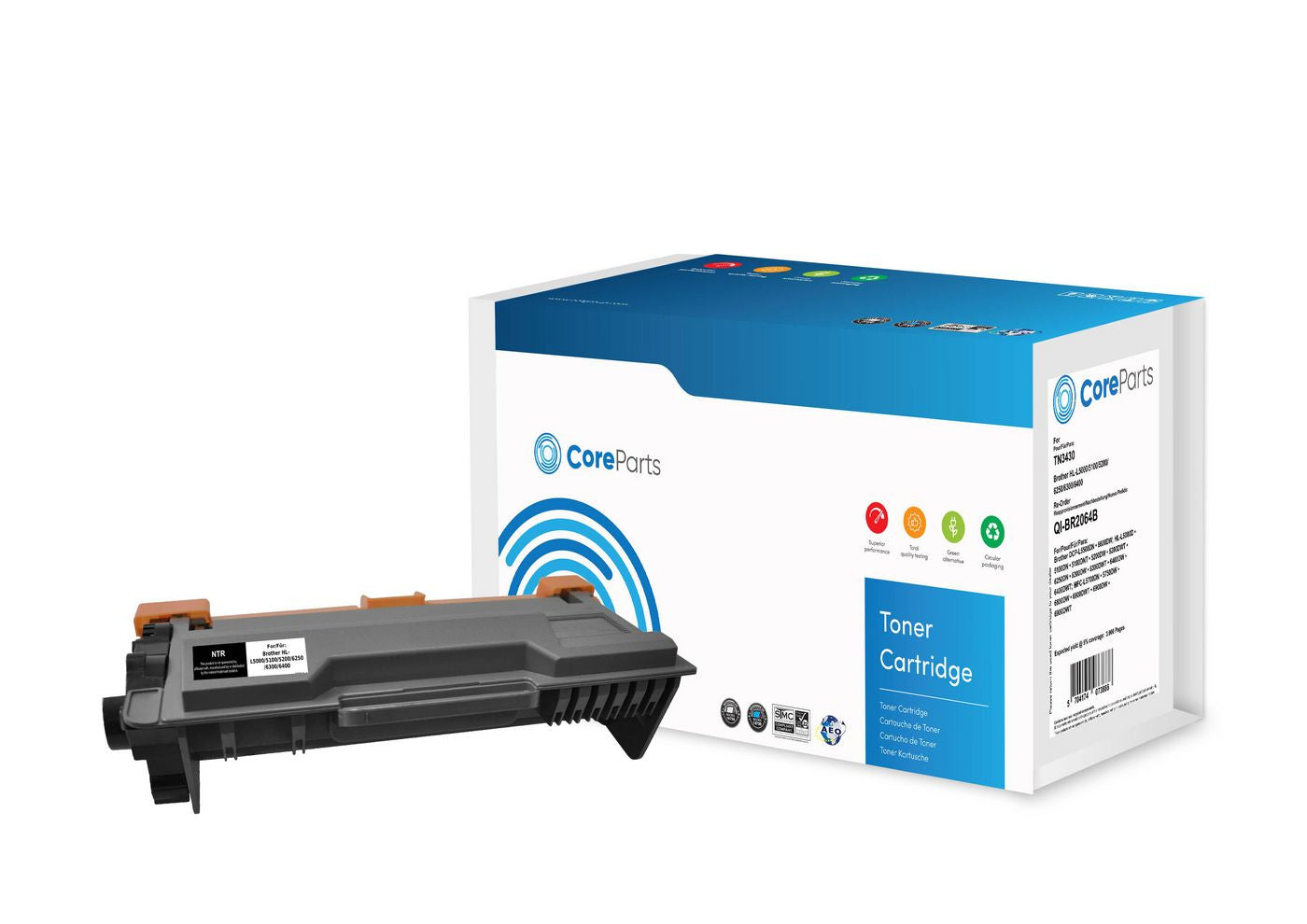 CoreParts TN3430 Schwarz Toner – Kompatibel – 3'000 Seiten – für Brother HL-L5000/HL-L5100/HL-L5200