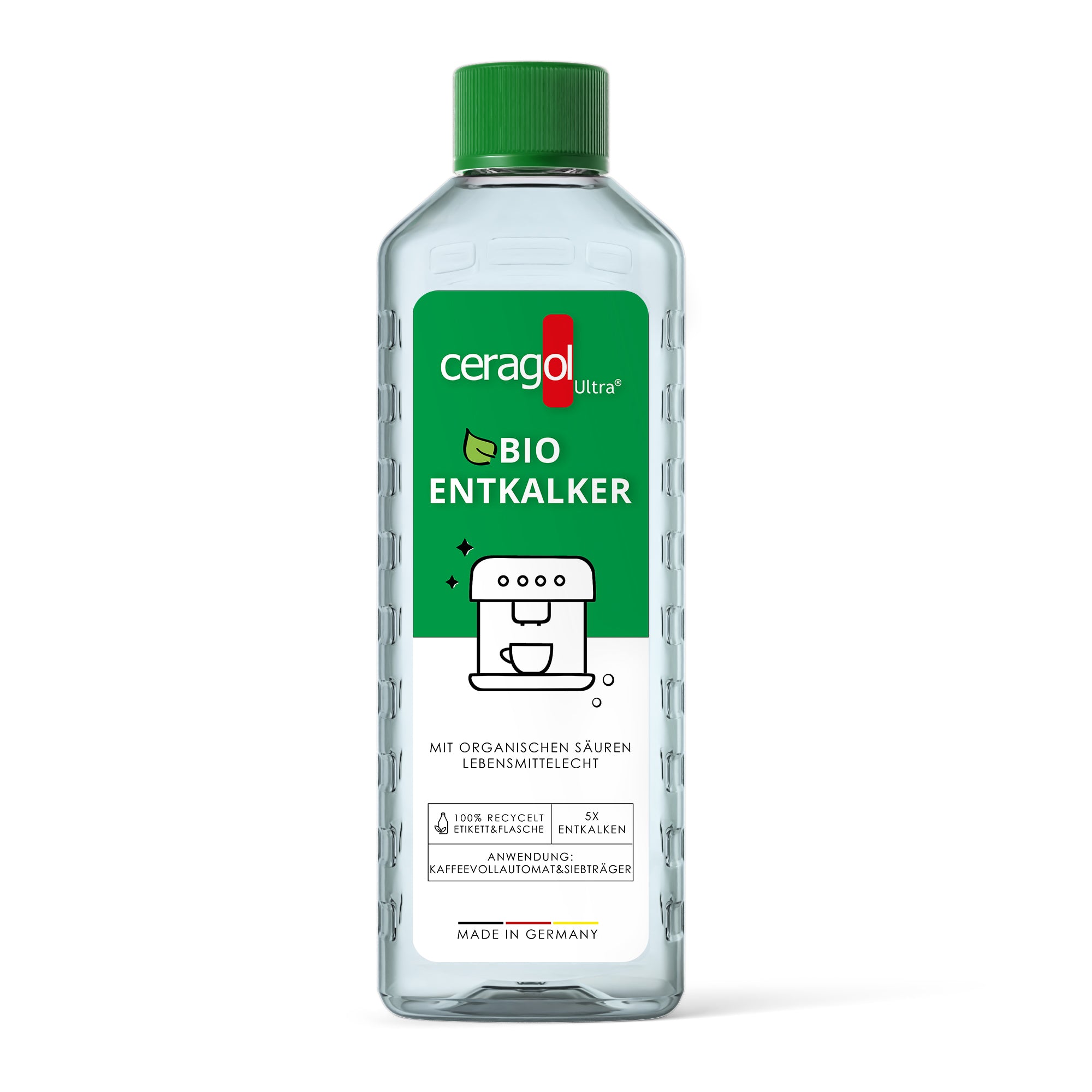 Ceragol Entkalker – für Kaffeemaschinen – Flüssigkeit, Flasche – 500 ml