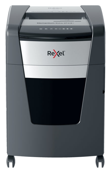 Rexel Momentum Extra XP418+ – Aktenvernichter, DIN P-4, Partikelschnitt 4 × 35 mm, 18 Blatt, 45 l