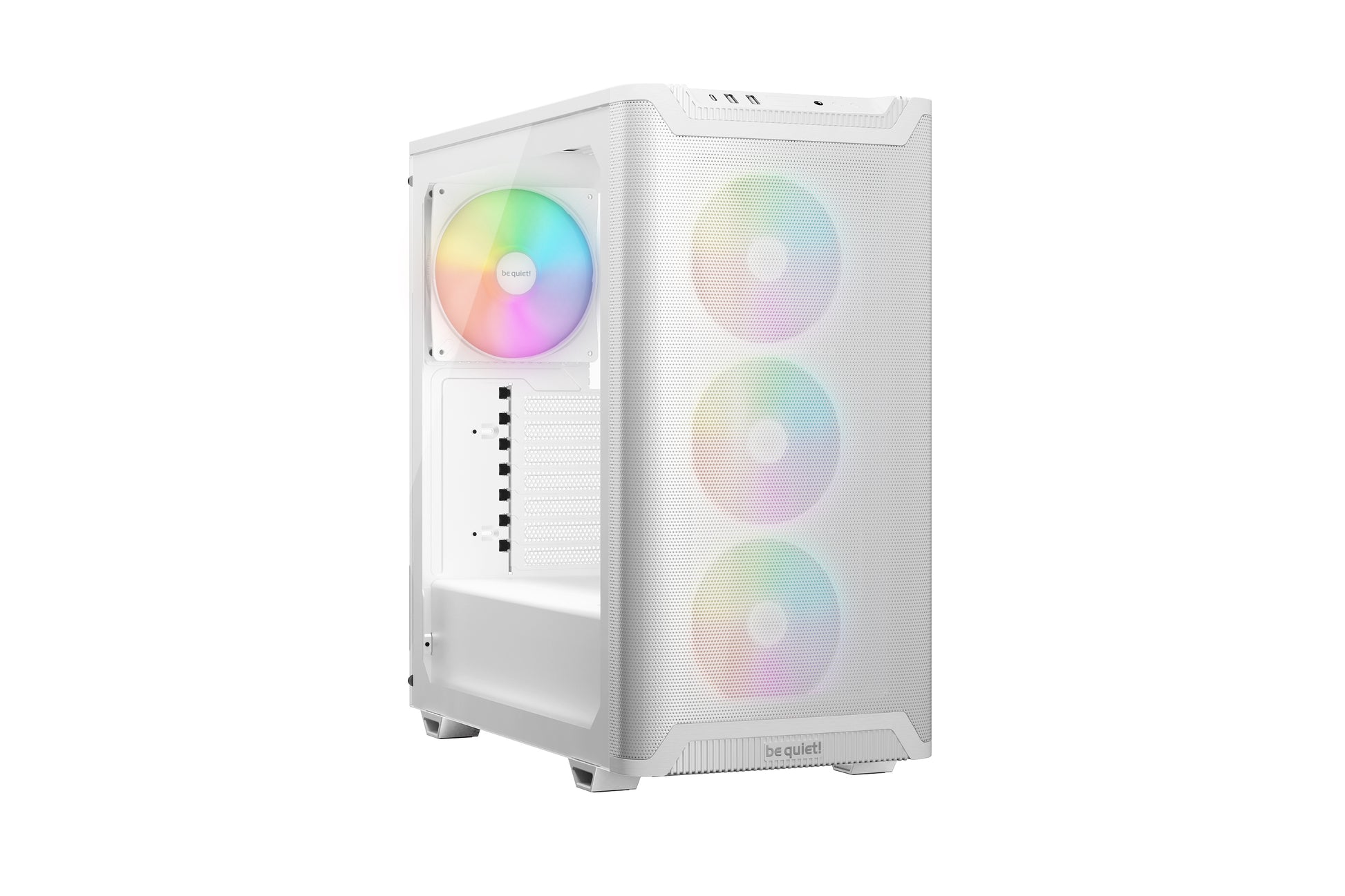 be quiet! be quiet Pure Base 501 LX – Midi-Tower – Weiss, ATX/mATX/Mini-ATX, 3×120/1×140 mm, 36,8 cm GPU