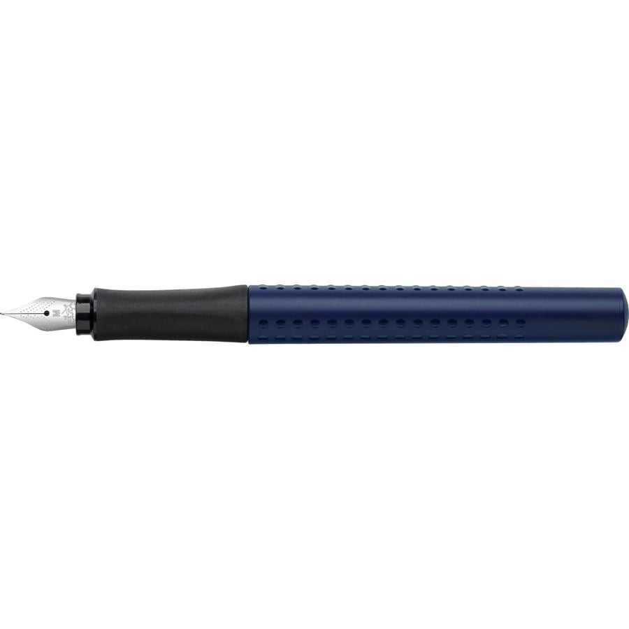 Faber-Castell Grip 2011 – Füllfederhalter – M – Blau – Edelstahl