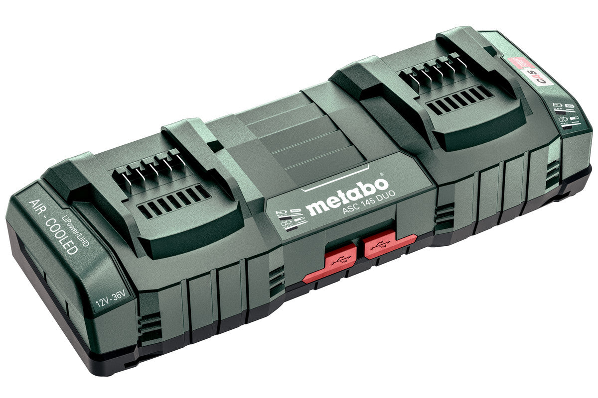 Metabo ASC 145 DUO Ladegerät (EU) – für CAS (Cordless Alliance System)