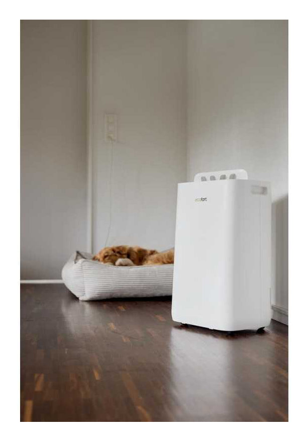 Ecofort Luftentfeuchter ecoQ 20L – 20 L/24 h, bis 50 m², Tank 4,5 l, Hygrostat, WLAN, App-Steuerung
