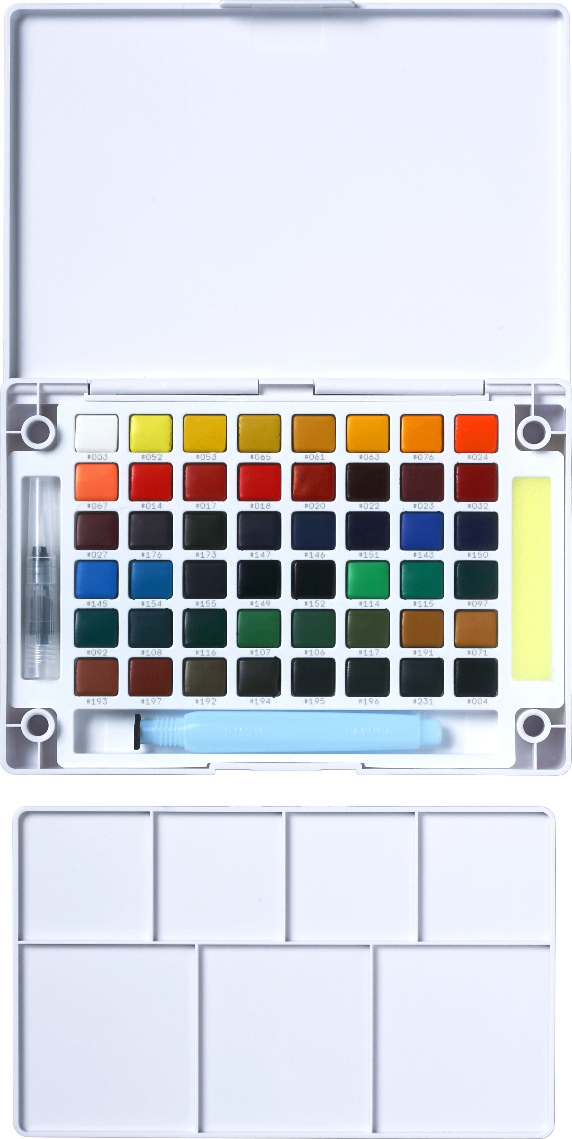 Sakura Koi Wasserfarben Aquarellkasten – Mehrfarbig – 48 Farben (Palette) – für Papier