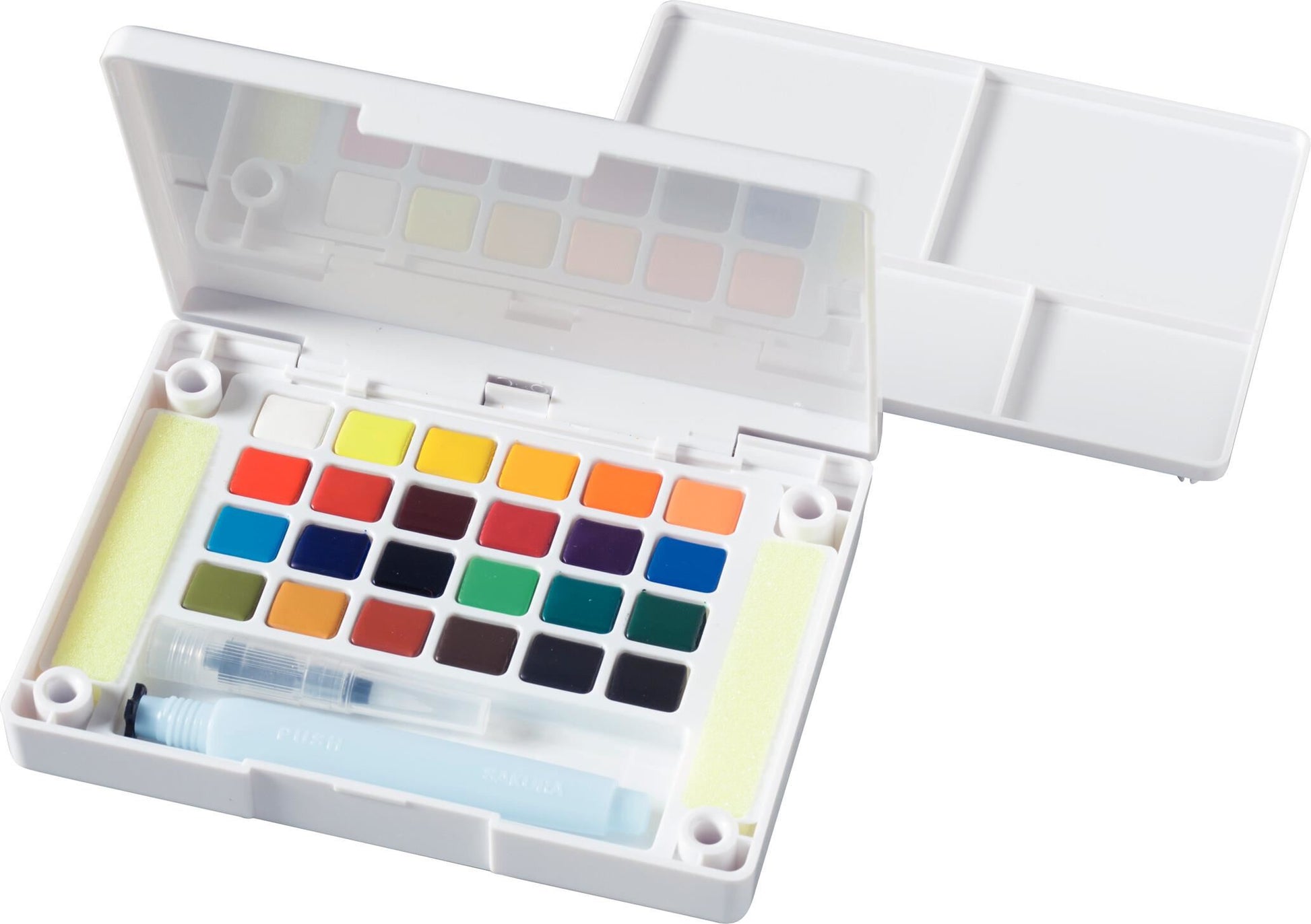 Sakura Koi Aquarellfarbe – Mehrfarbig – 24 Farben (Palette, mit Pinsel) – für Papier