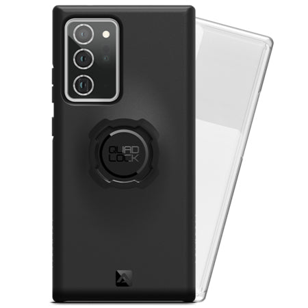 Quad Lock Backcover – für Samsung Galaxy Note 20 Ultra, Mikrofaser+PC+TPU, schwarz, kabelloses Laden