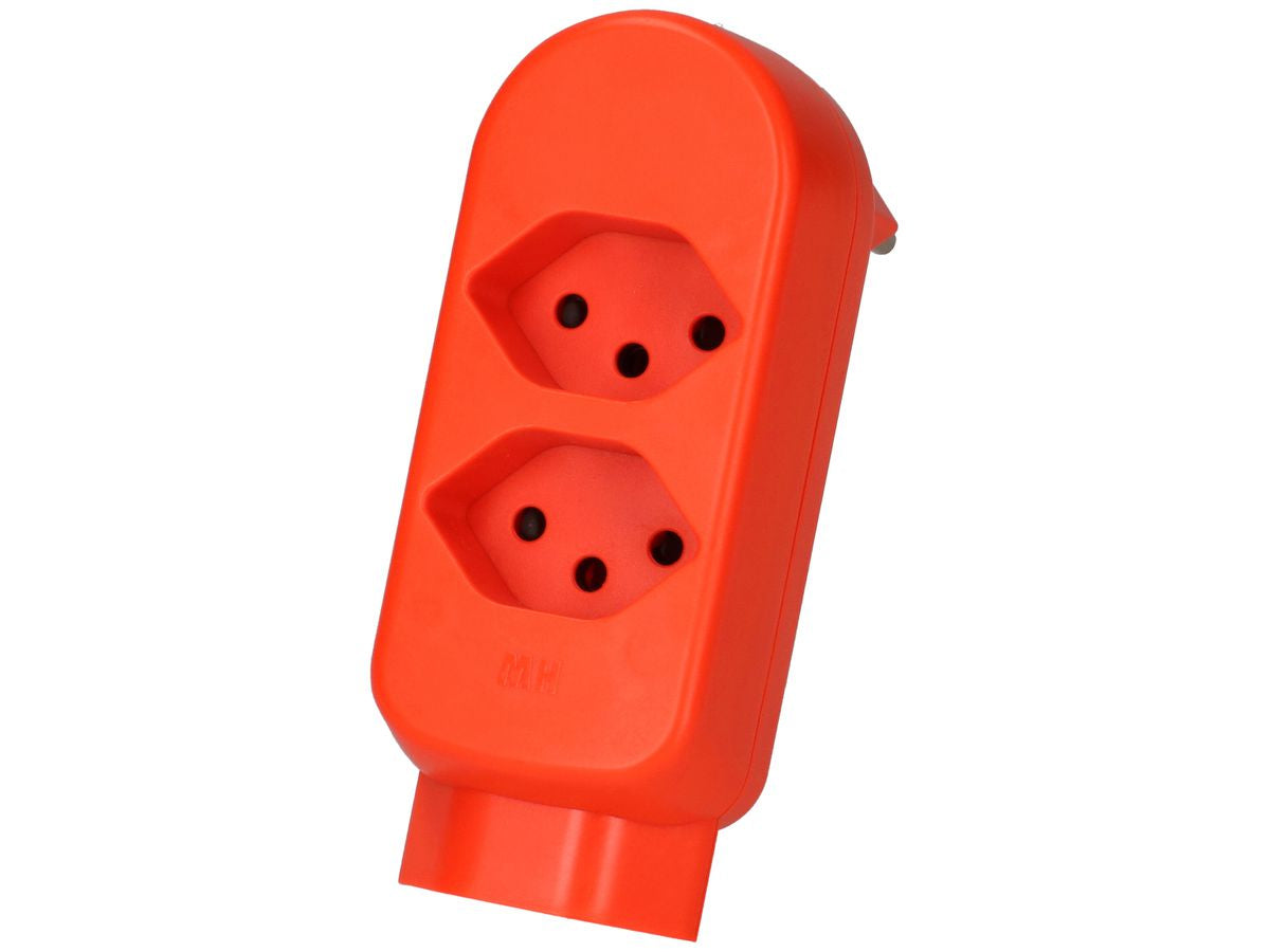 Max Hauri AG Max Hauri Steckdosenleiste, 3×T13, Eingang T12 (abgewinkelt), Berührungsschutz, drehbar 360°, 116×47×76 mm – o