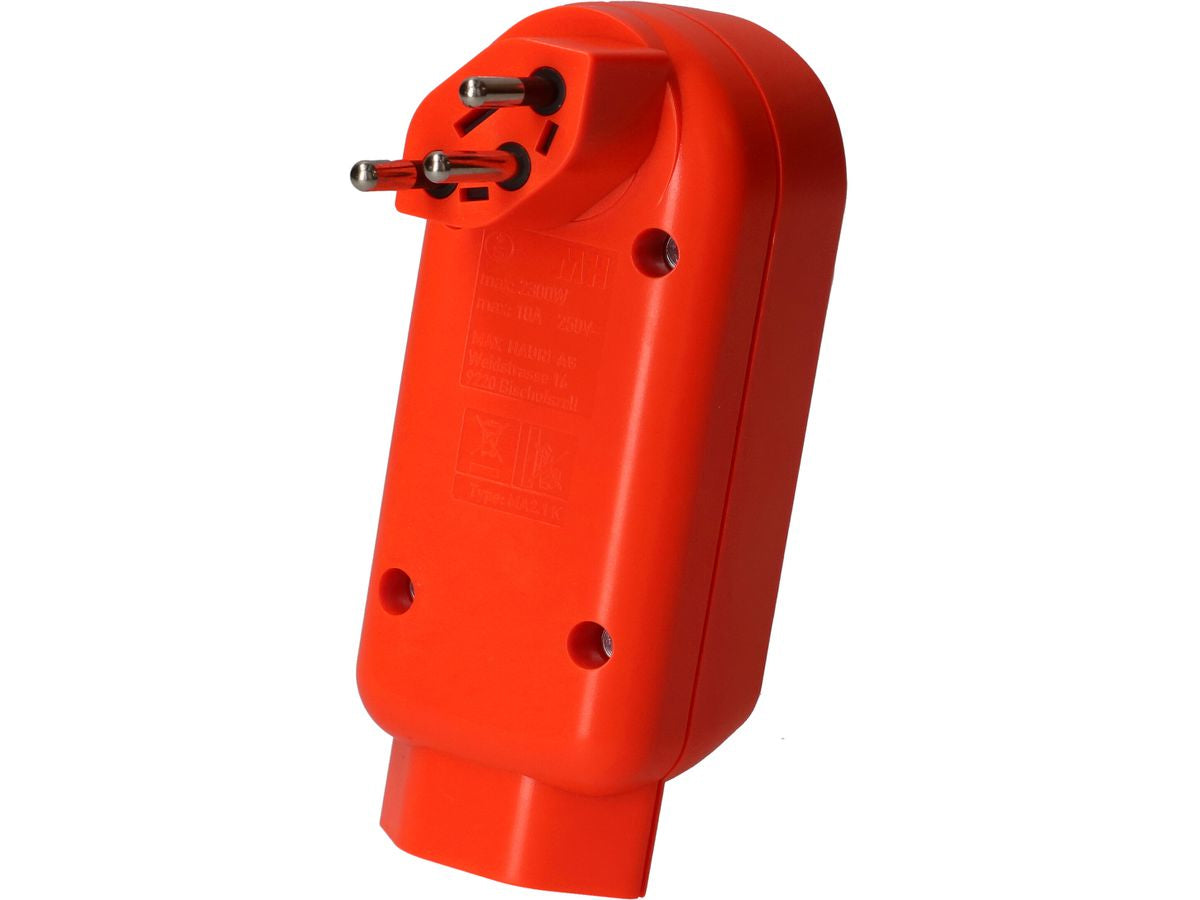 Max Hauri AG Max Hauri Steckdosenleiste, 3×T13, Eingang T12 (abgewinkelt), Berührungsschutz, drehbar 360°, 116×47×76 mm – o