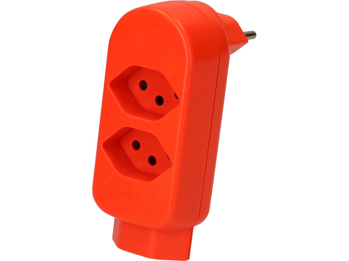 Max Hauri AG Max Hauri Steckdosenleiste, 3×T13, Eingang T12 (abgewinkelt), Berührungsschutz, drehbar 360°, 116×47×76 mm – o