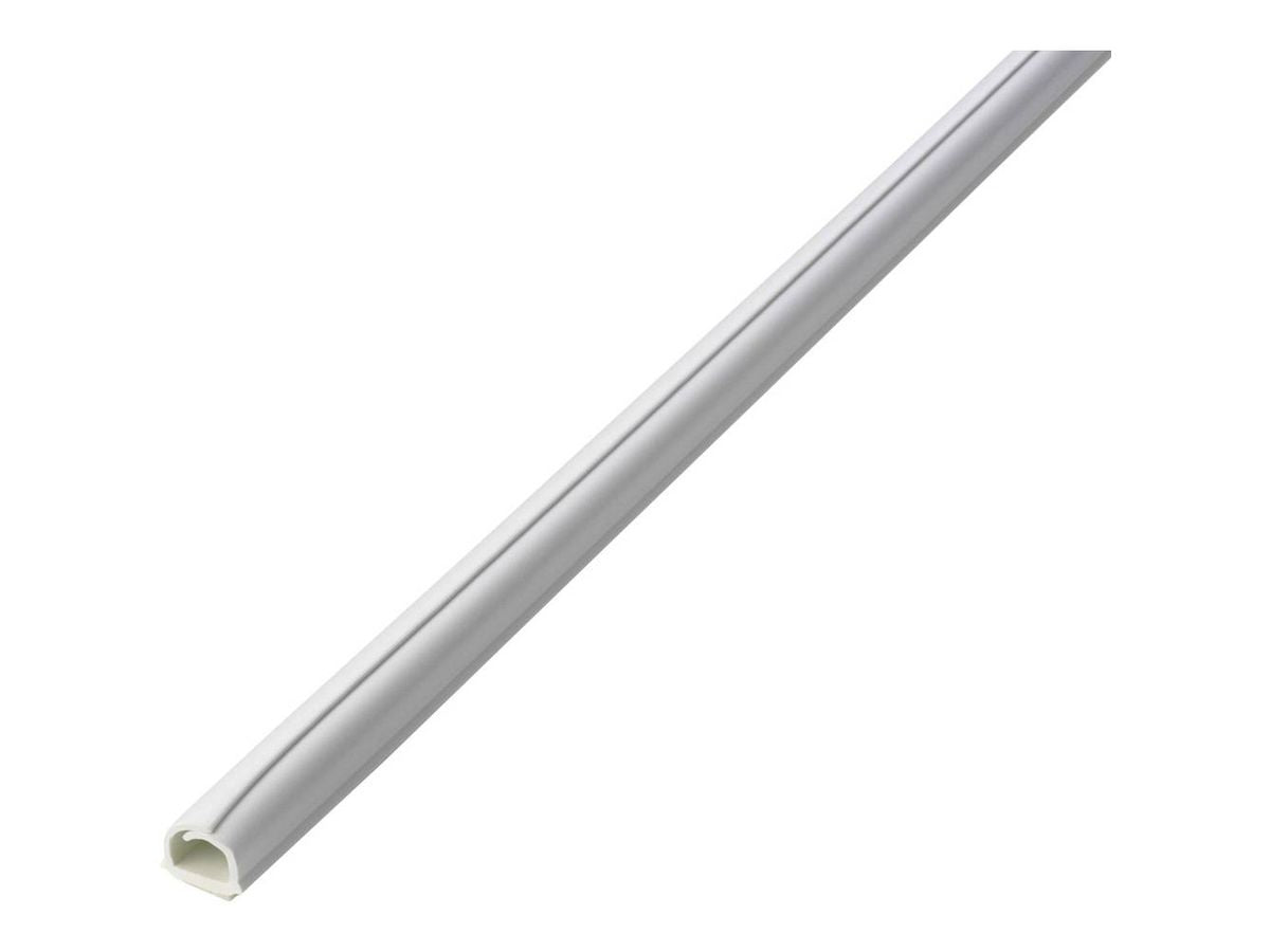 Max Hauri AG Max Hauri Wandkanal – 8 × 8 mm – 1 m – Kunststoff – Weiss, selbstklebend, 4 Stk.