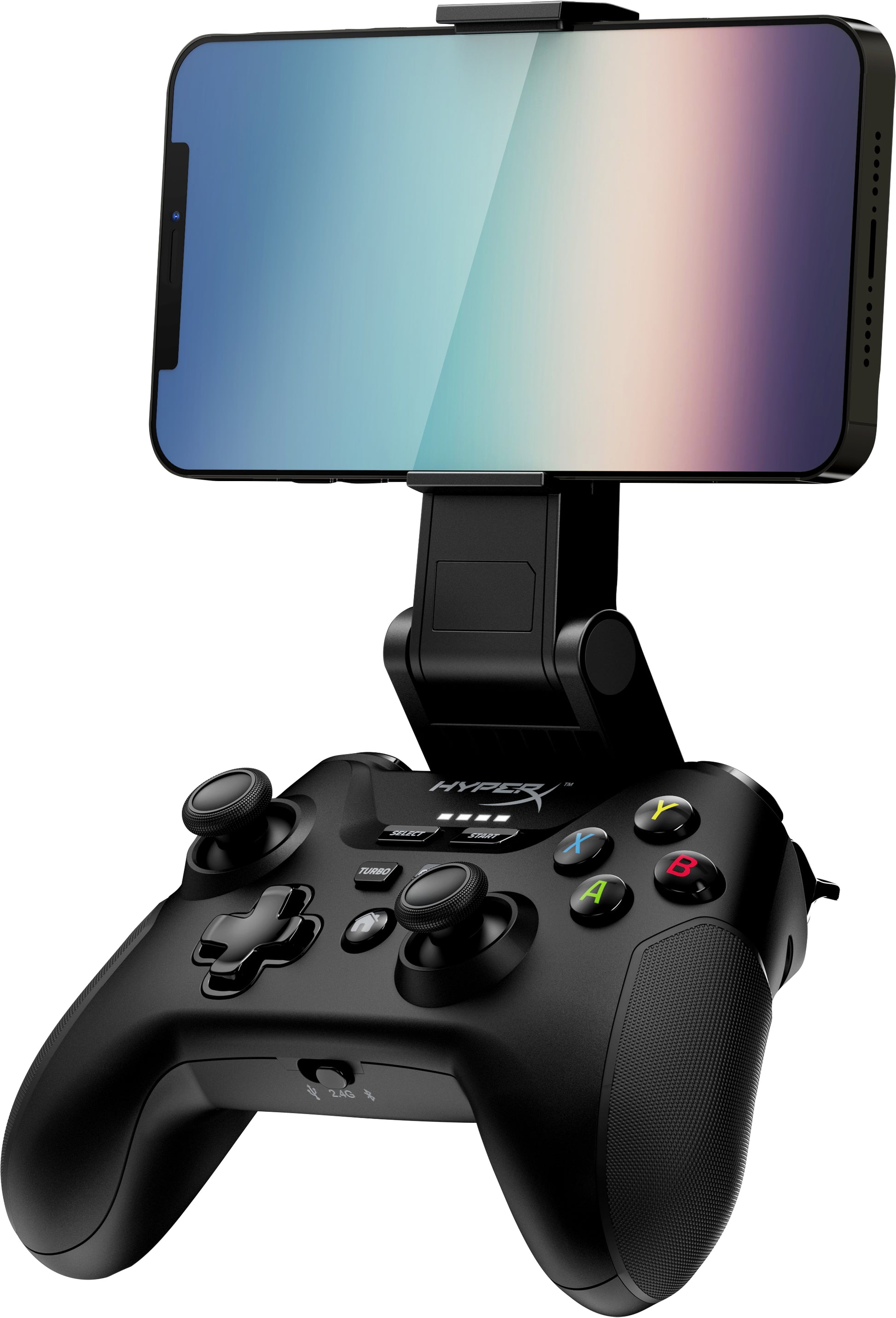 HyperX Clutch Wireless – Gamepad – Kabellos, USB (USB Typ-A/USB Typ-C), für Android & PC, Schwarz