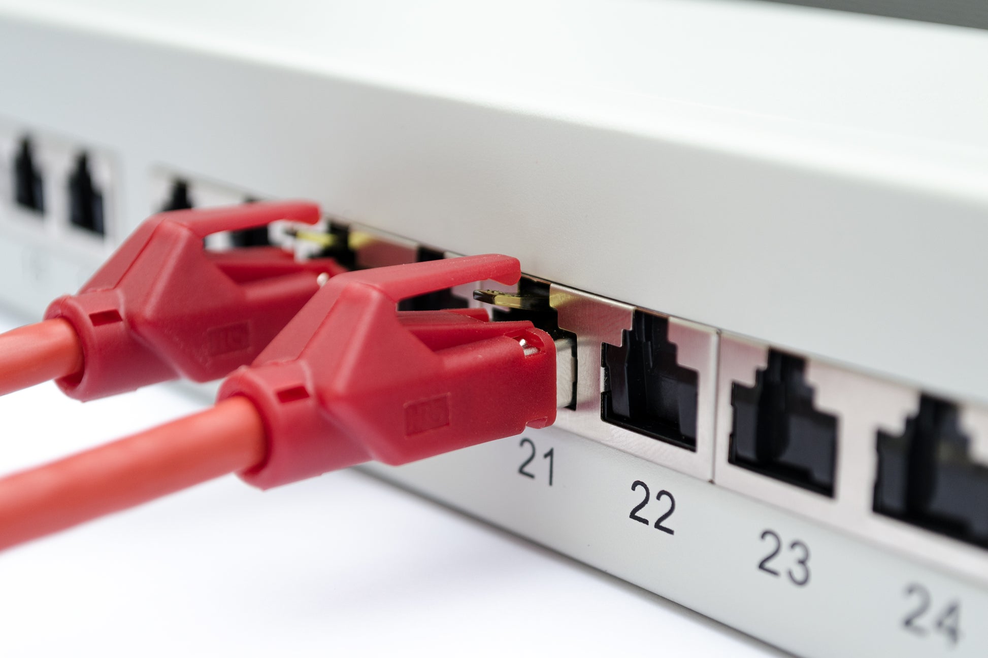 Digitus Patchpanel – 24× Gigabit, Cat6a (Klasse EA), geschirmt, 1U, Grau