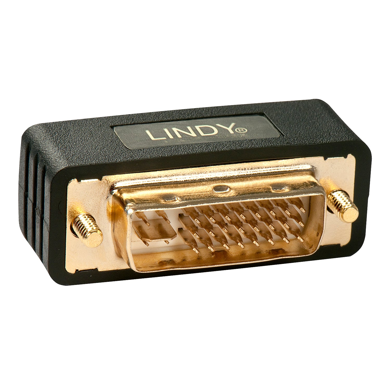 Lindy 41099 Adapter DVI-I zu DVI-D – Goldkontakte, Schwarz