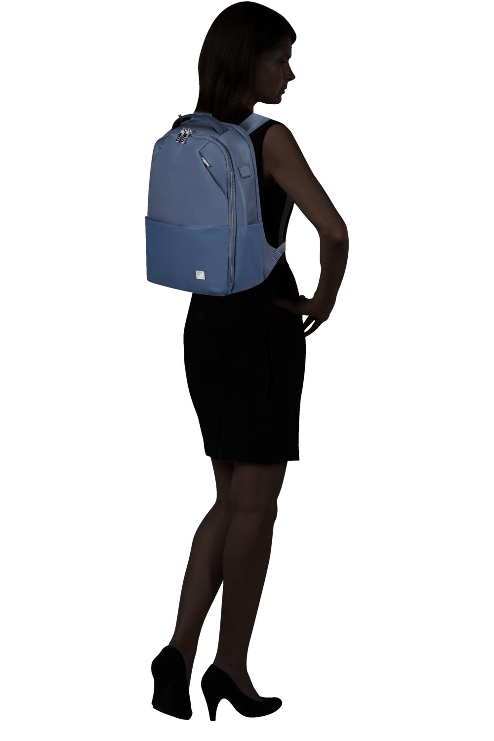 Samsonite Workationist Notebook-Rucksack – 14 l, wasserabweisend, USB-Port, recyceltes PET (rPET), blau