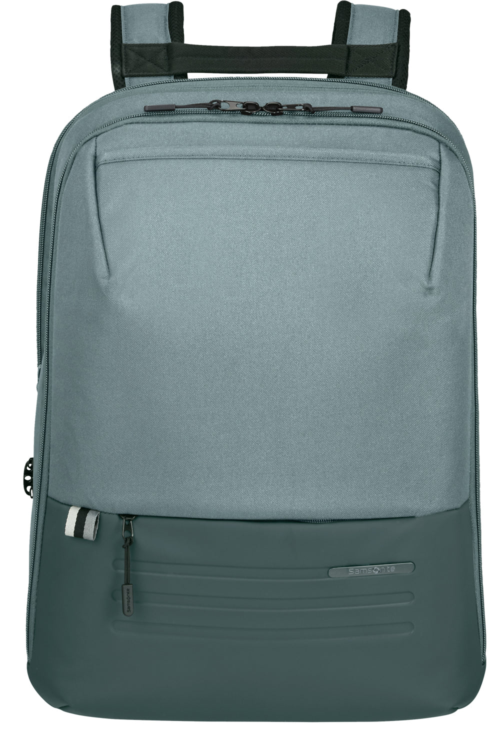 Samsonite Stackd Biz Notebook-Rucksack – 22/30 l, Aufsteckfunktion, USB-Port, recyceltes PET (rPET), Forest