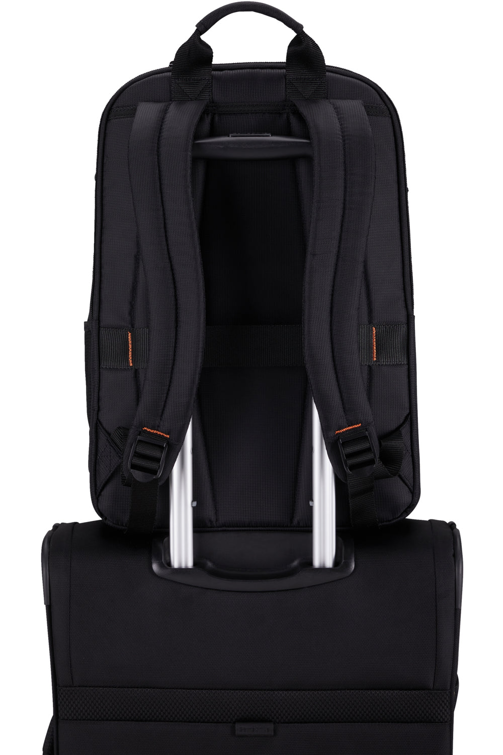 Samsonite Network 4 Notebook-Rucksack – 25 l, Aufsteckfunktion, Recyceltes PET (rPET), Schwarz