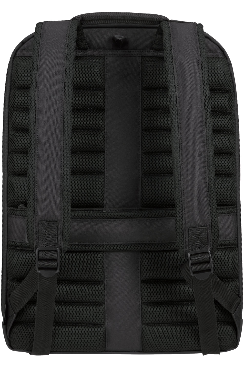 Samsonite Stackd Biz Notebook-Rucksack – 22/30 l, Aufsteckfunktion, USB-Port, recyceltes PET (rPET), Schwarz