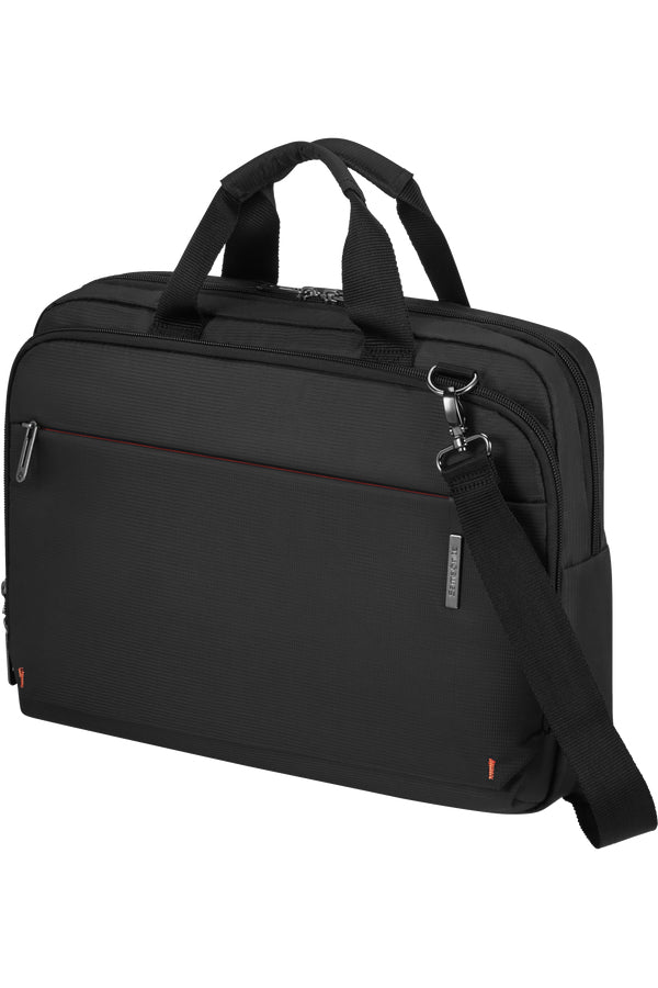 Samsonite Network 4 Notebook-Tasche – 11 l, Aufsteckfunktion, Recyceltes PET (rPET), Schwarz