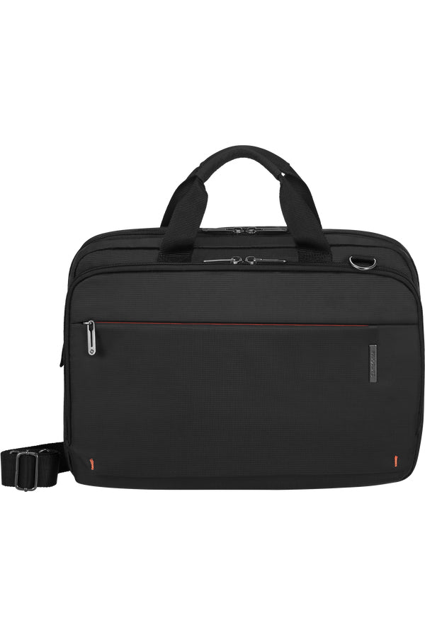 Samsonite Network 4 Notebook-Tasche – 11 l, Aufsteckfunktion, Recyceltes PET (rPET), Schwarz