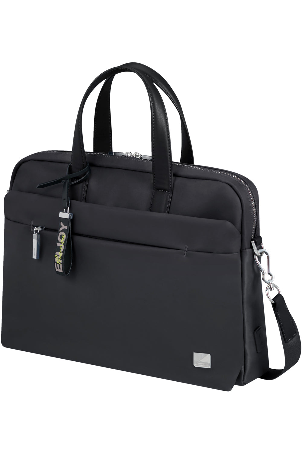 Samsonite Workationist Notebook-Tasche – 12 l, wasserabweisend, USB-Port, recyceltes PET (rPET), schwarz