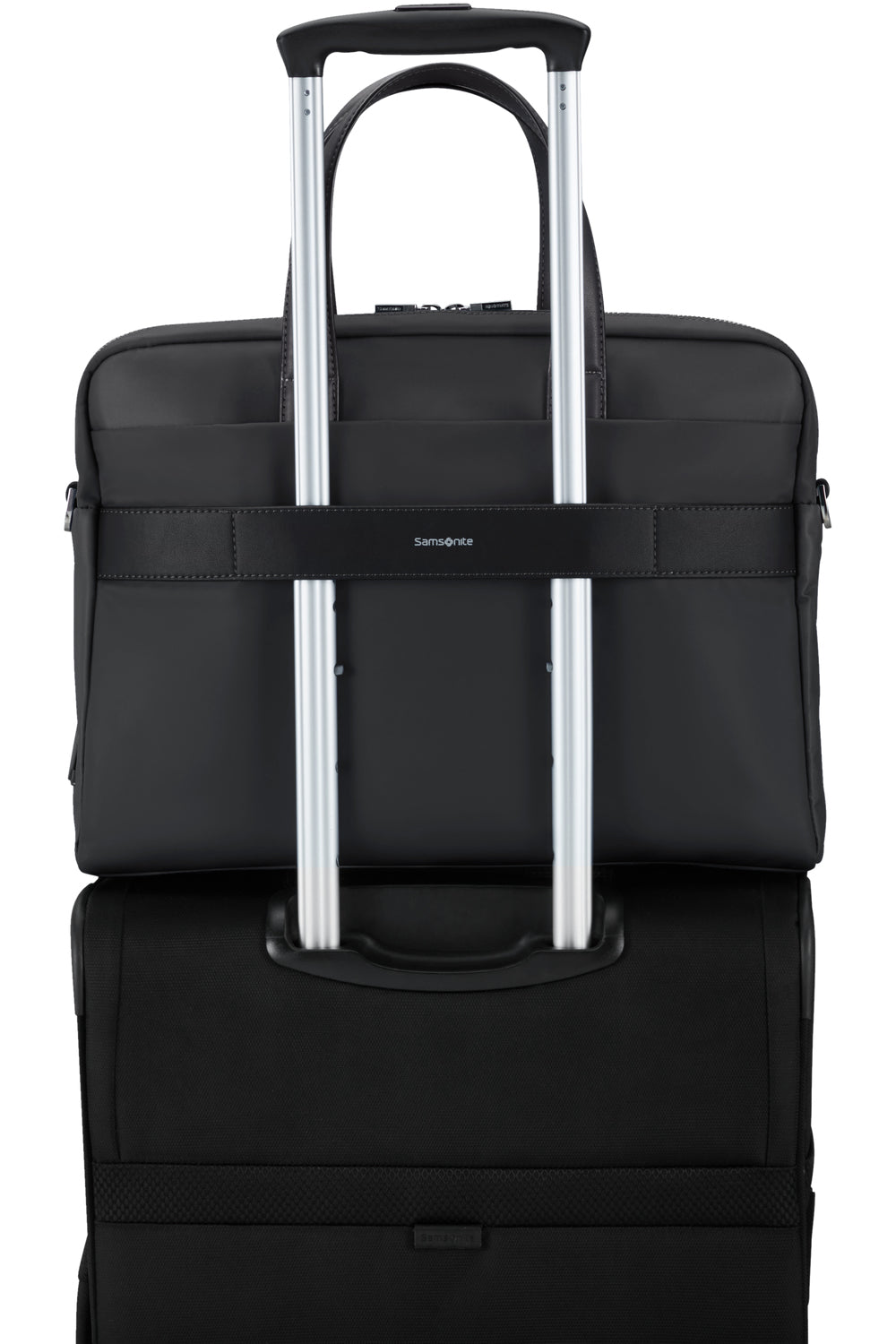 Samsonite Workationist Notebook-Tasche – 12 l, wasserabweisend, USB-Port, recyceltes PET (rPET), schwarz